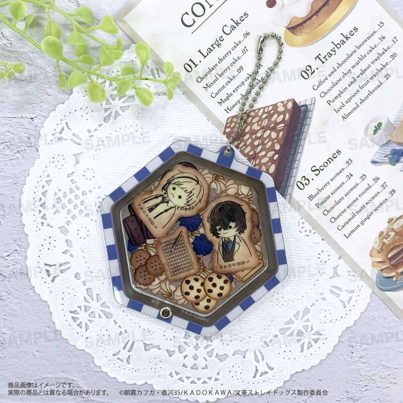 (PO) Bungo Stray Dogs Shakashaka Acrylic Key Chain whim-patisserie Nakajima Atsushi & Dazai Osamu Image_2