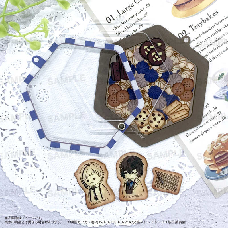 (PO) Bungo Stray Dogs Shakashaka Acrylic Key Chain whim-patisserie Nakajima Atsushi & Dazai Osamu Image_3