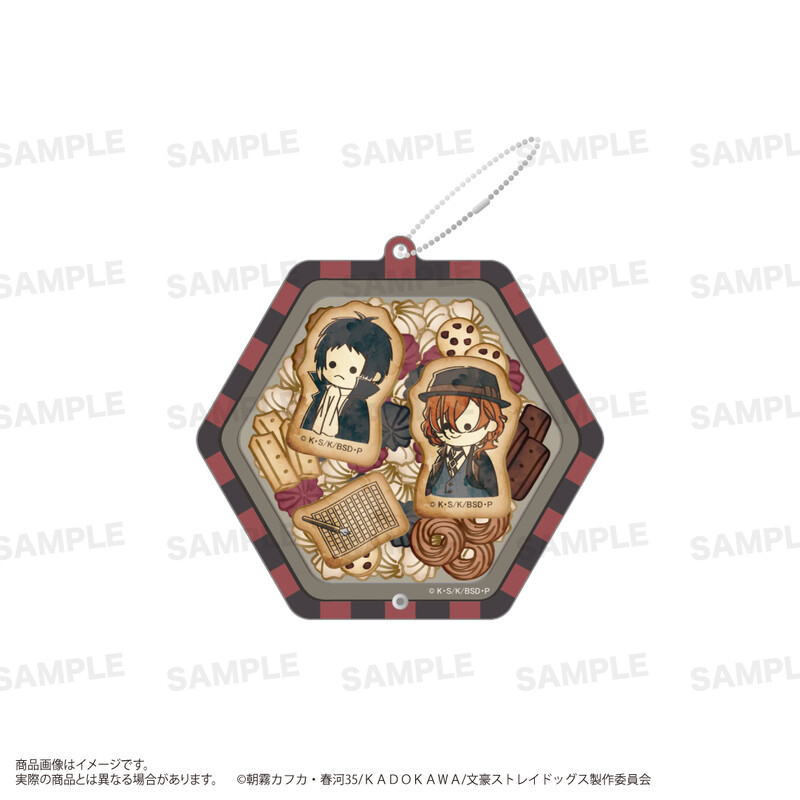 (PO) Bungo Stray Dogs Shakashaka Acrylic Key Chain whim-patisserie Akutagawa Ryunosuke & Nakahara Chuya Image_1