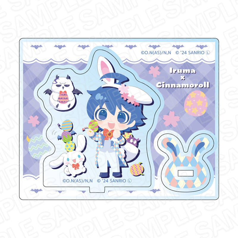 (PO) Welcome to Demon School! Iruma-kun x Sanrio Characters Acrylic Stand Suzuki Iruma x Cinnamoroll Easter Ver. Image_1