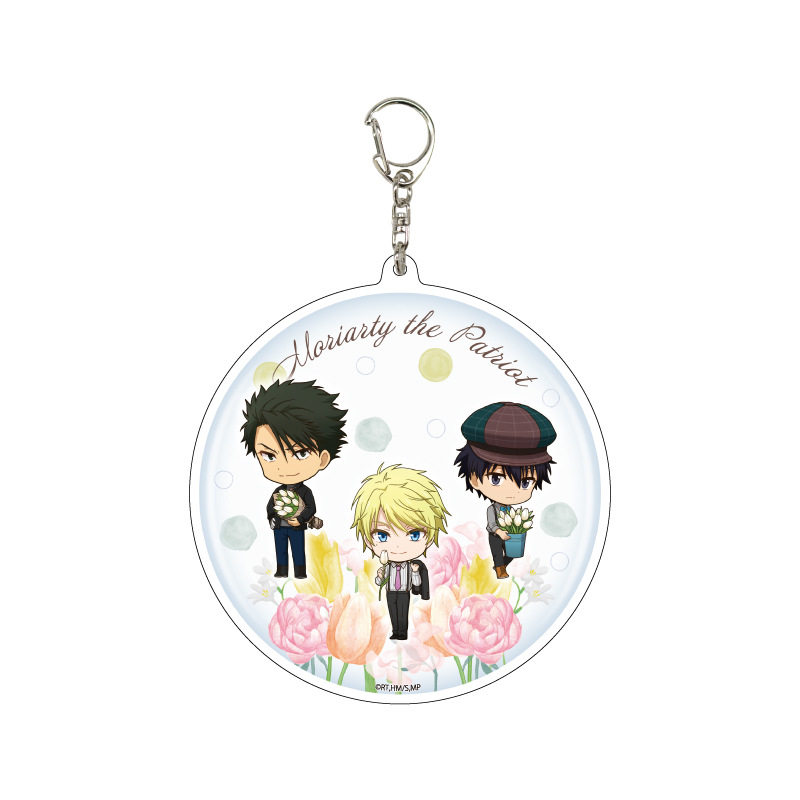 (PO) Deka Acrylic Key Chain Moriarty the Patriot 02 Moran & Fred & Bonde (Mini Character Illustration) Image_1