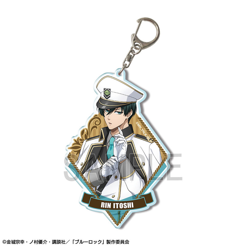 (PO) Blue Lock Big Acrylic Key Chain Design 06 Itoshi Rin Prison Mediator Ver. Original Illustration Image_1