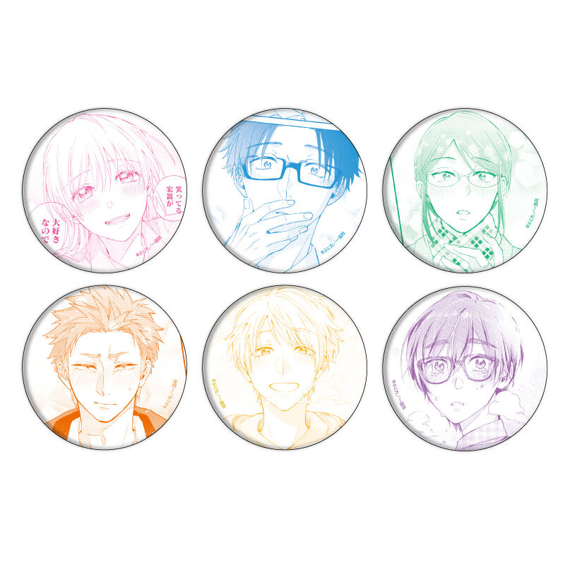 (PO) Can Badge Wotakoi: Love is Hard for Otaku 01 Official Illustration [BOX] Image_1