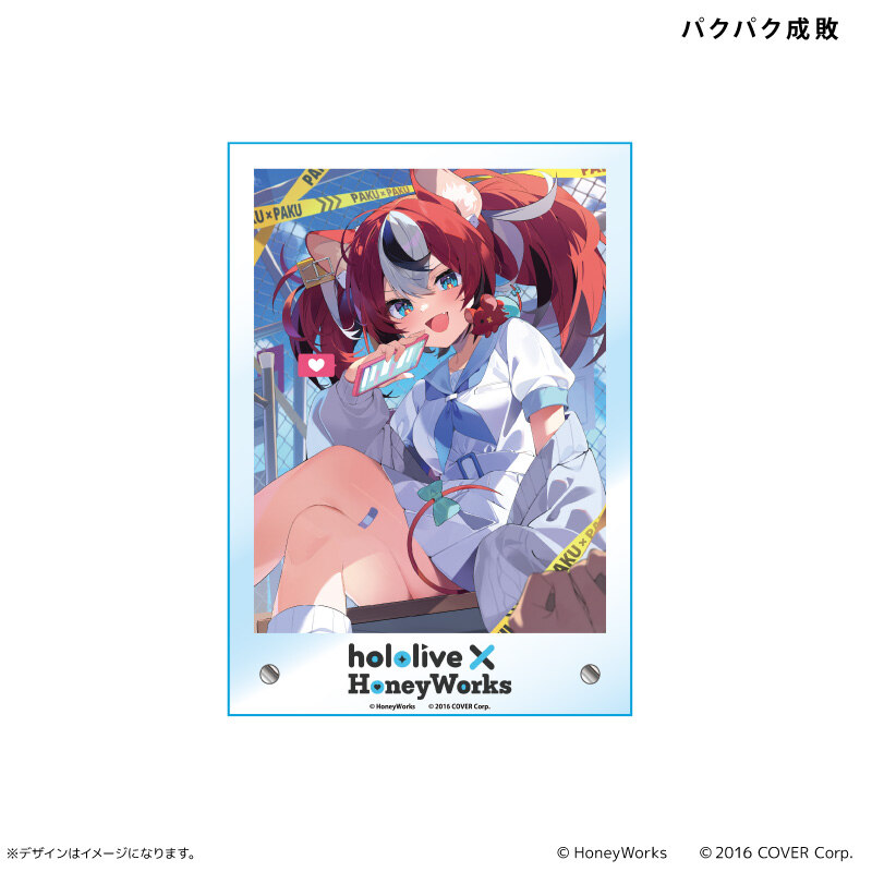 (PO) hololive x HoneyWorks Acrylic Board PAKU-PAKU-SEIBAI Image_1