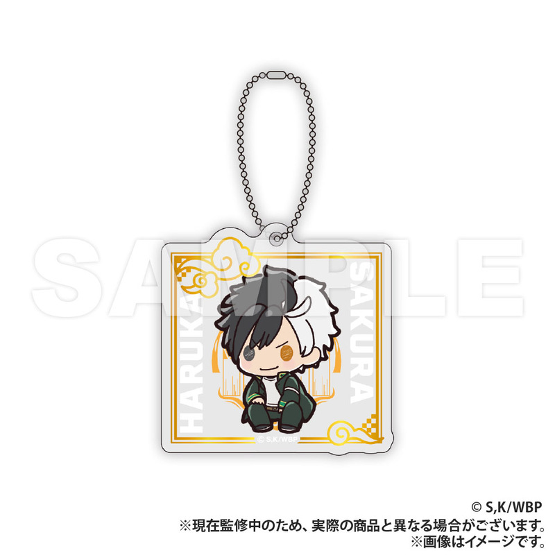 (PO) Wind Breaker Gilding Style Acrylic Key Chain Sakura Haruka Petit Kyun Series Image_1