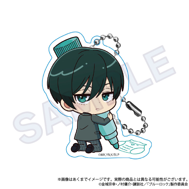 (PO) Blue Lock Trading Mini Character Acrylic Key Chain Oekakiccho Ver. [BOX] Image_8