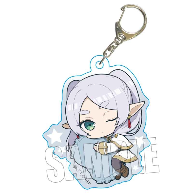 (PO) GyuGyutto Acrylic Key Chain Frieren: Beyond Journey's End Frieren Oyasumi Ver. Image_1