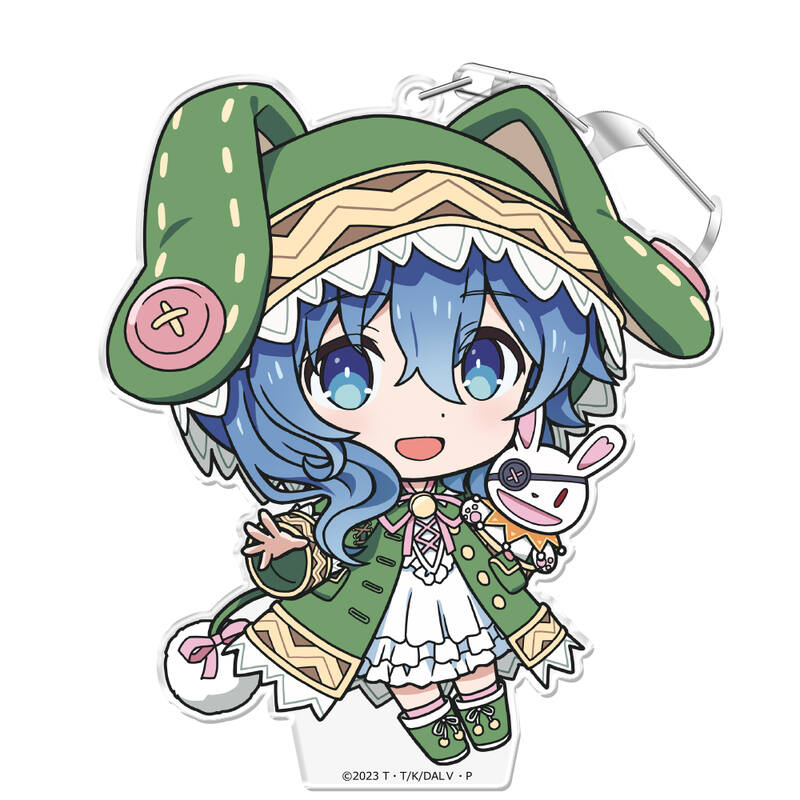 (PO) Date A Live V Puni Colle! Key Chain (with Stand) Yoshino Image_2