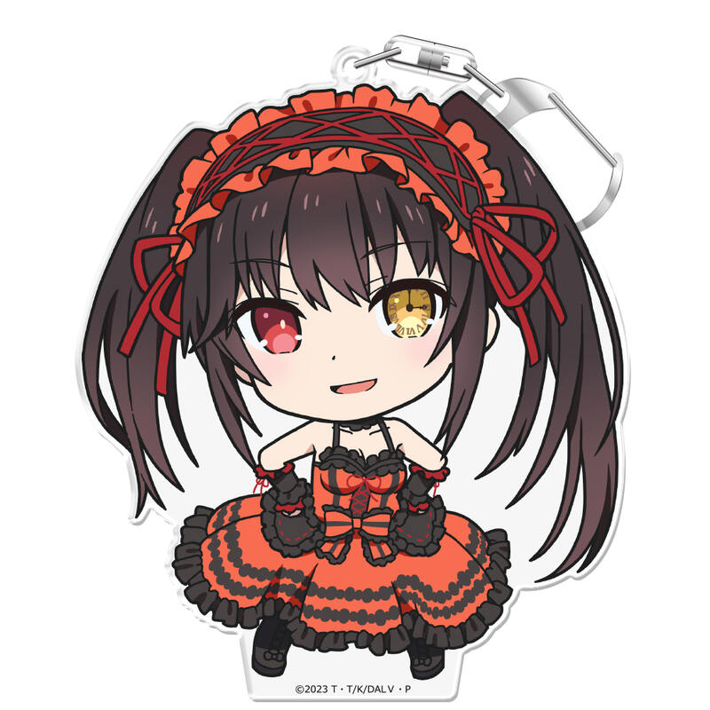 (PO) Date A Live V Puni Colle! Key Chain (with Stand) Tokisaki Kurumi Image_2