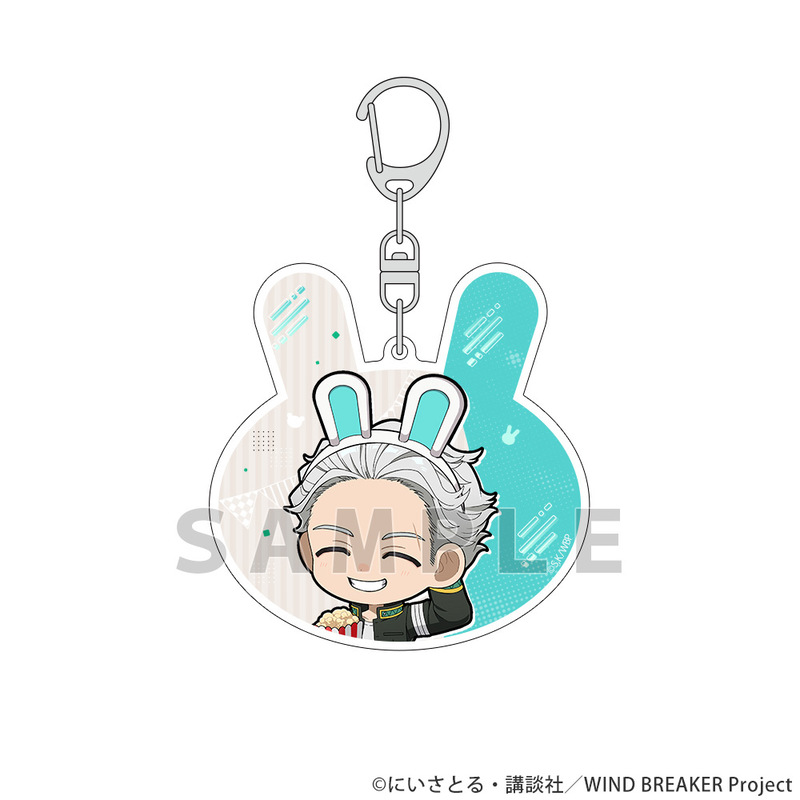 (PO) Wind Breaker Acrylic Key Chain Umemiya Hajime / Amusement Park Image_1