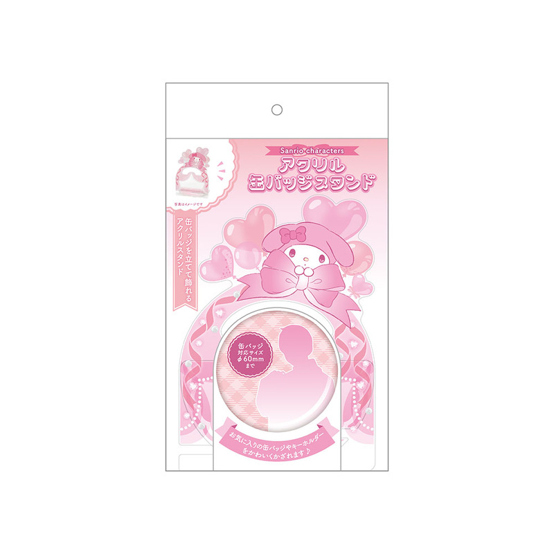 (PO) Sanrio Characters Acrylic Can Badge Stand My Melody Image_4