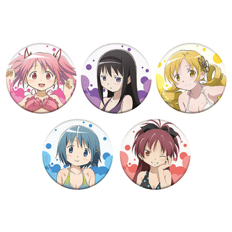 (PO) Puella Magi Madoka Magica Hologram Chara Badge Collection Swimwear [BOX] Image_1