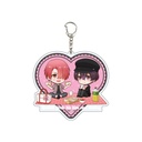 (PO) Deka Acrylic Key Chain Yankee Finds His Bias and Destiny 01 Taku & Rui (Mini Character Illustration) Image_1