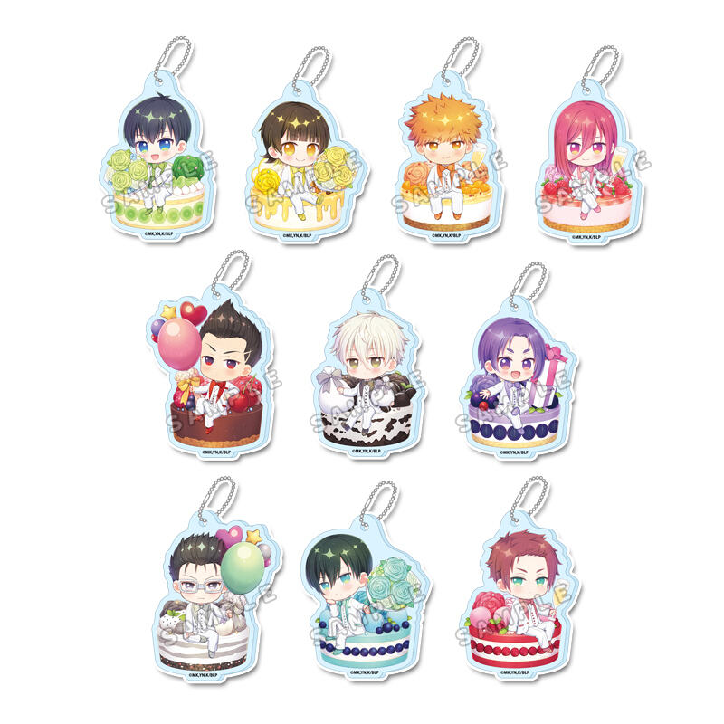(PO) Blue Lock Puchichoko Trading Acrylic Key Chain Celebration [BOX] Image_1