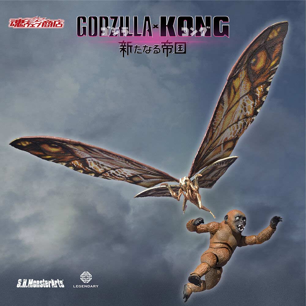 (PO) S.H.MonsterArts Godzilla x Kong: The New Empire - Suko & Mothra (2024) + option parts set Image_1