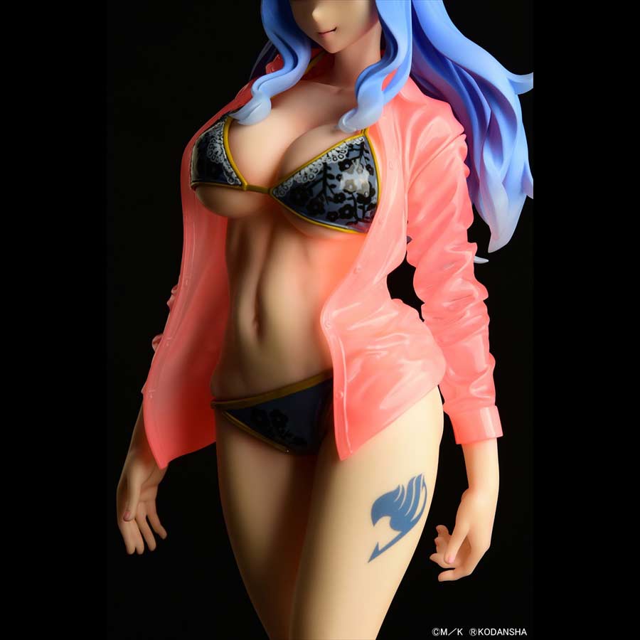(PO) Fairy Tail - Juvia Lockser Gravure Style Black Bikini!! Wet See-through Shirt SP Image_4