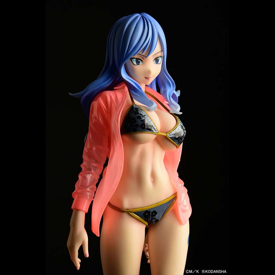 (PO) Fairy Tail - Juvia Lockser Gravure Style Black Bikini!! Wet See-through Shirt SP Image_18