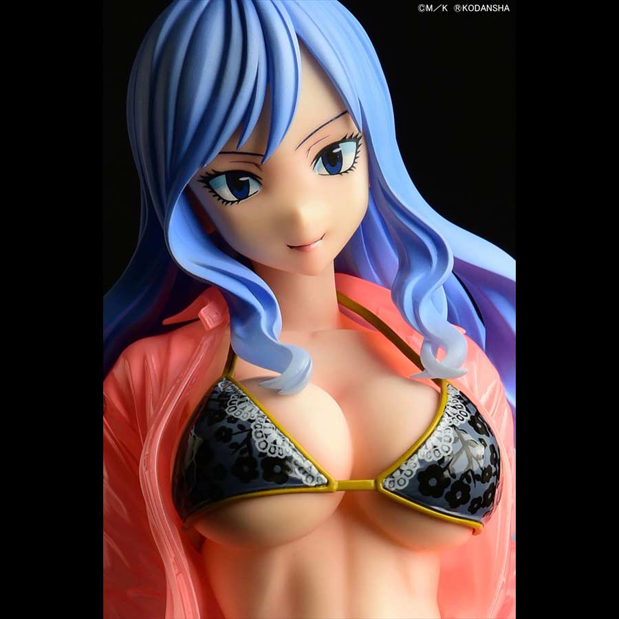 (PO) Fairy Tail - Juvia Lockser Gravure Style Black Bikini!! Wet See-through Shirt SP Image_22