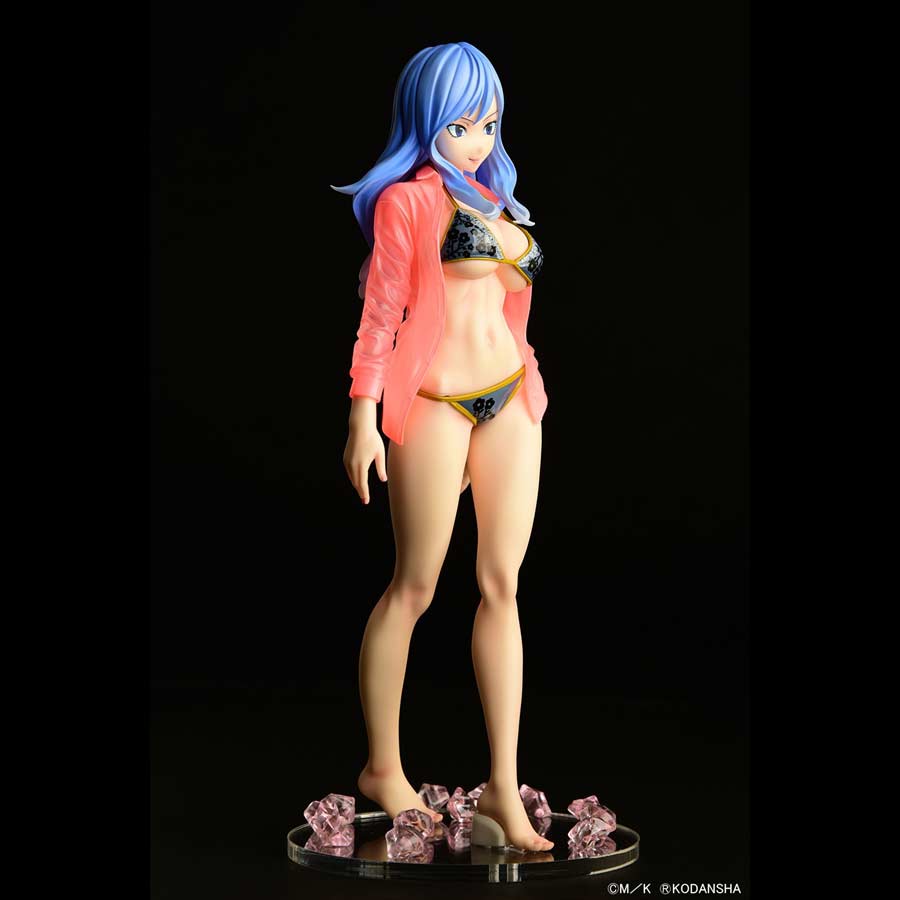 (PO) Fairy Tail - Juvia Lockser Gravure Style Black Bikini!! Wet See-through Shirt SP Image_25