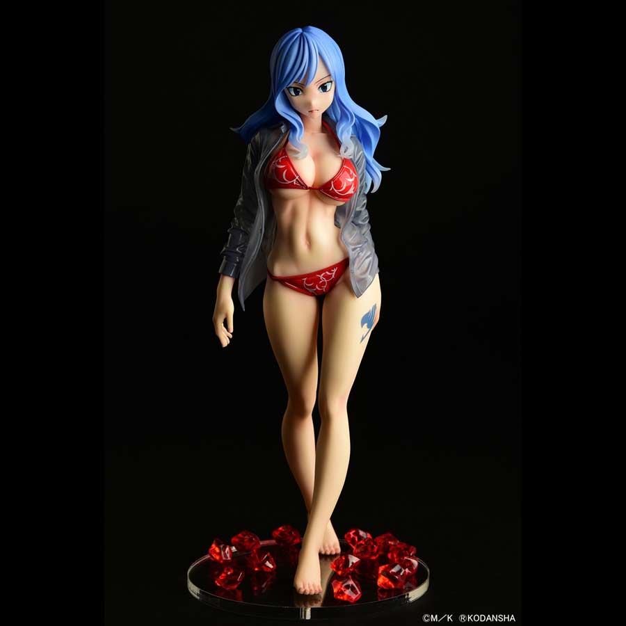 (PO) Fairy Tail - Juvia Lockser Gravure Style Red Bikini!! Wet See-through Shirt SP Image_2
