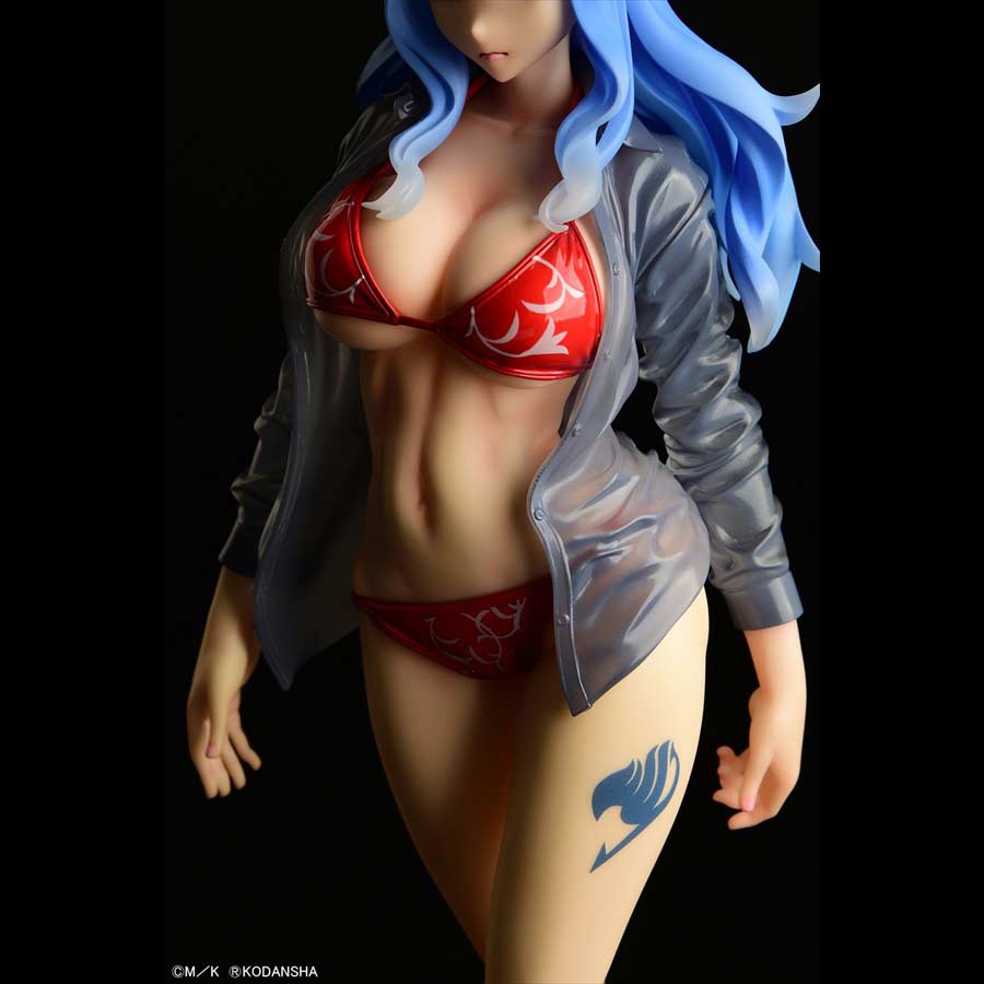 (PO) Fairy Tail - Juvia Lockser Gravure Style Red Bikini!! Wet See-through Shirt SP Image_3
