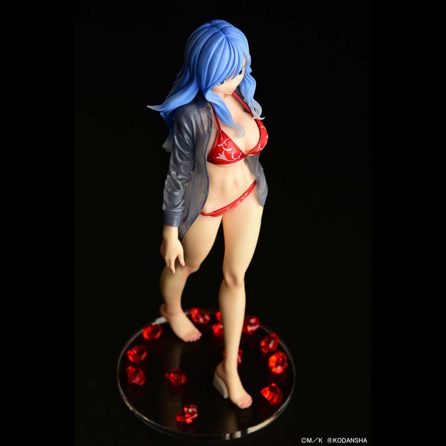 (PO) Fairy Tail - Juvia Lockser Gravure Style Red Bikini!! Wet See-through Shirt SP Image_15