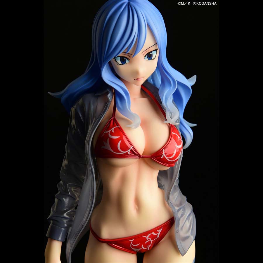 (PO) Fairy Tail - Juvia Lockser Gravure Style Red Bikini!! Wet See-through Shirt SP Image_16