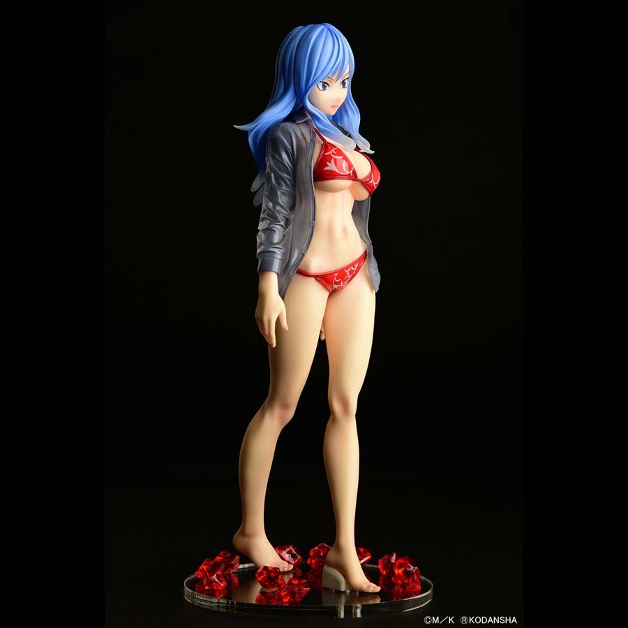 (PO) Fairy Tail - Juvia Lockser Gravure Style Red Bikini!! Wet See-through Shirt SP Image_23