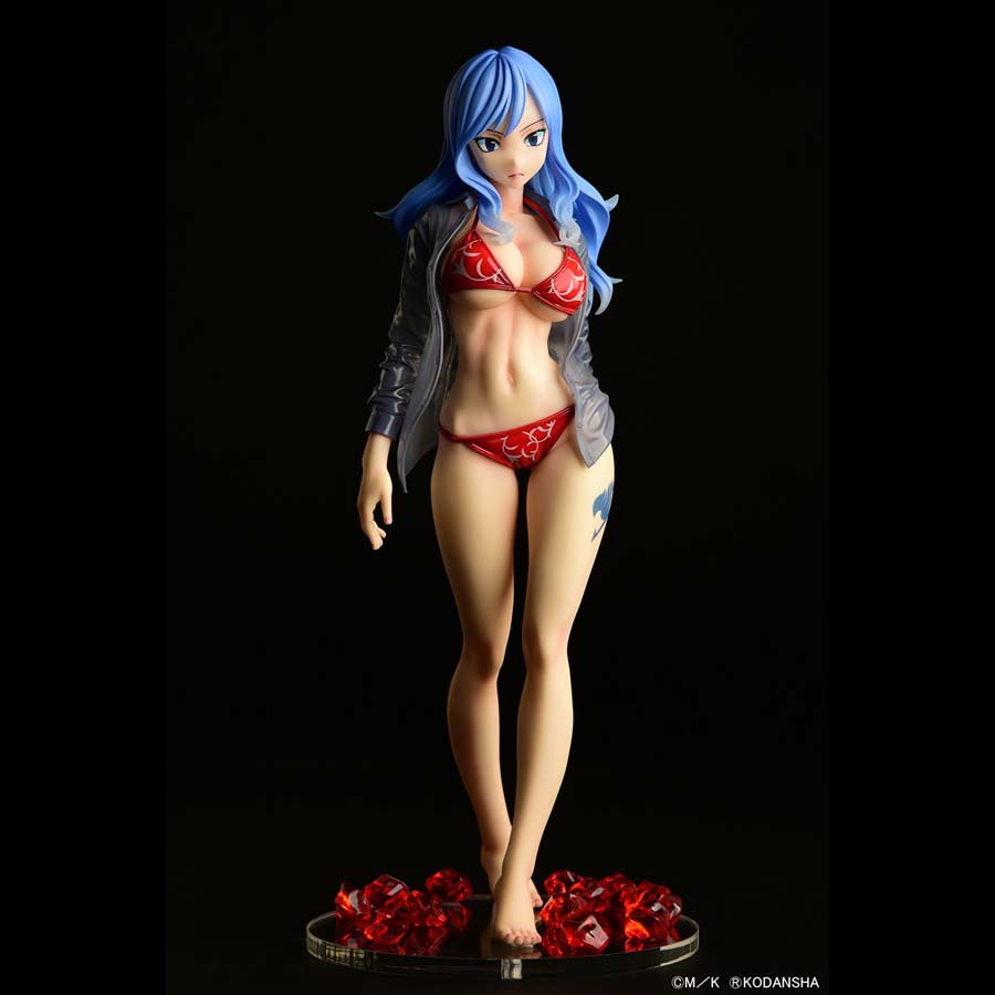(PO) Fairy Tail - Juvia Lockser Gravure Style Red Bikini!! Wet See-through Shirt SP Image_24