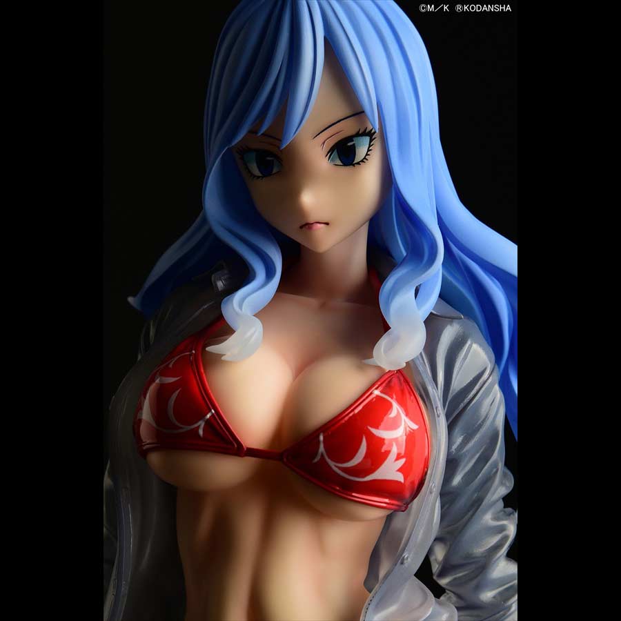 (PO) Fairy Tail - Juvia Lockser Gravure Style Red Bikini!! Wet See-through Shirt SP Image_26