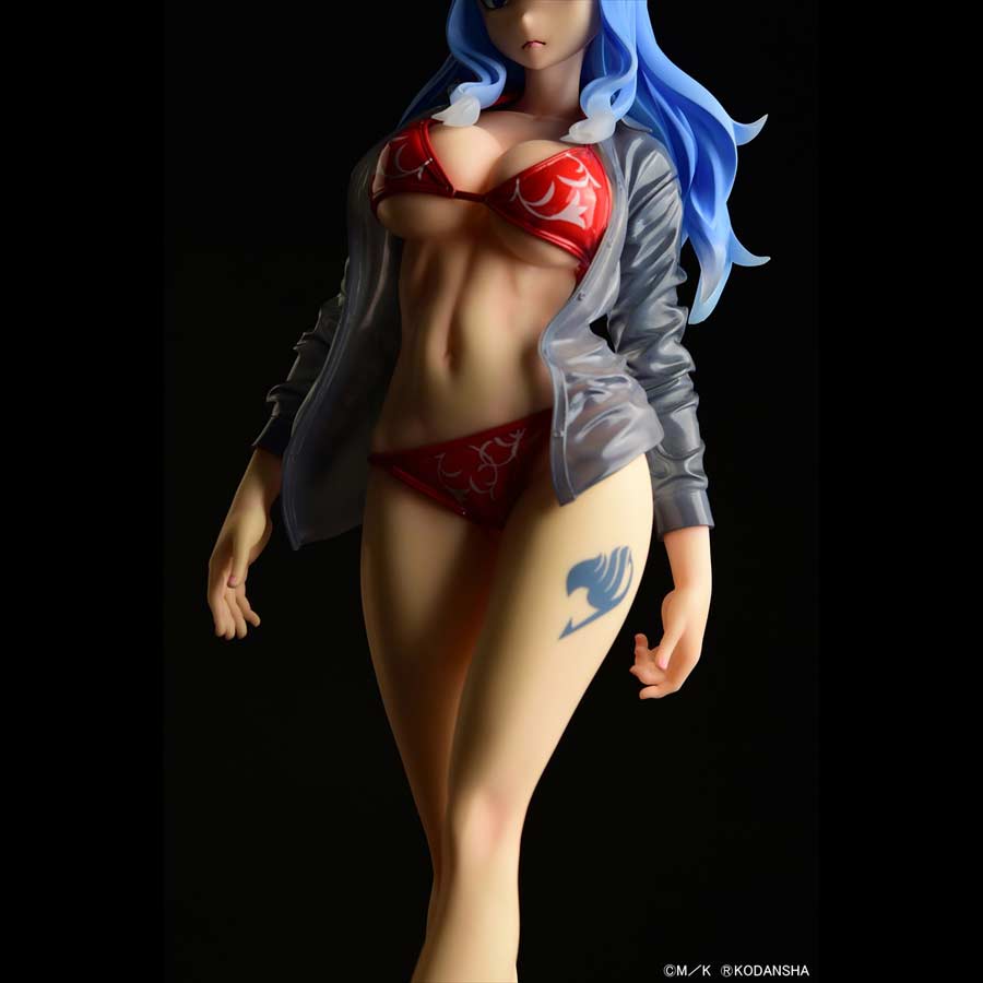 (PO) Fairy Tail - Juvia Lockser Gravure Style Red Bikini!! Wet See-through Shirt SP Image_27