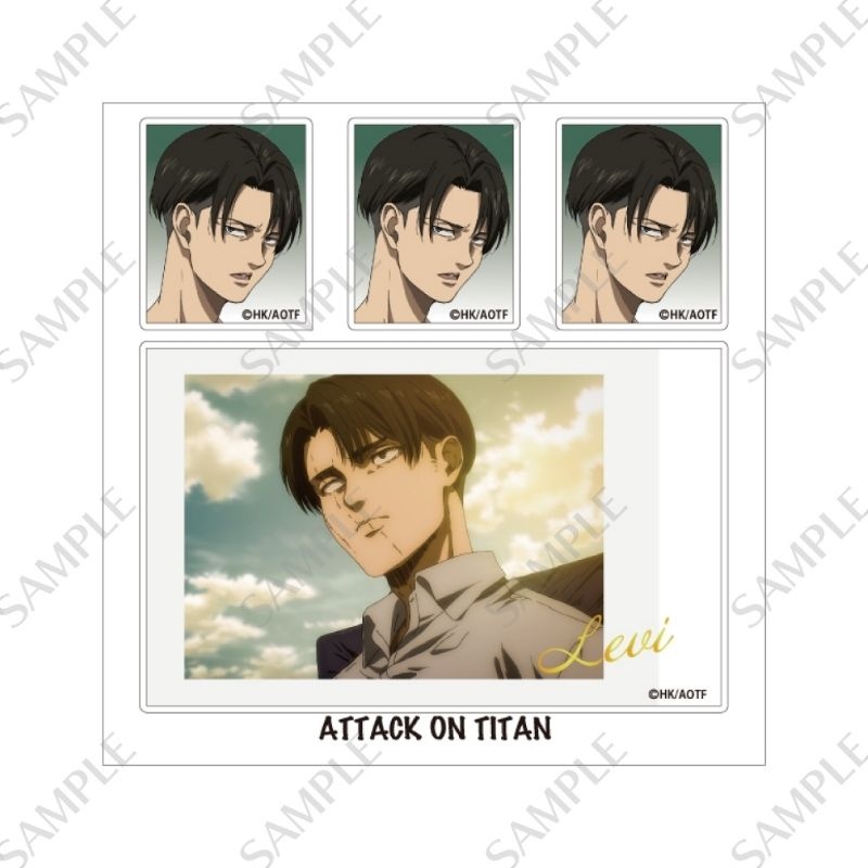 (PO) Attack on Titan Sticker Levi A Image_1