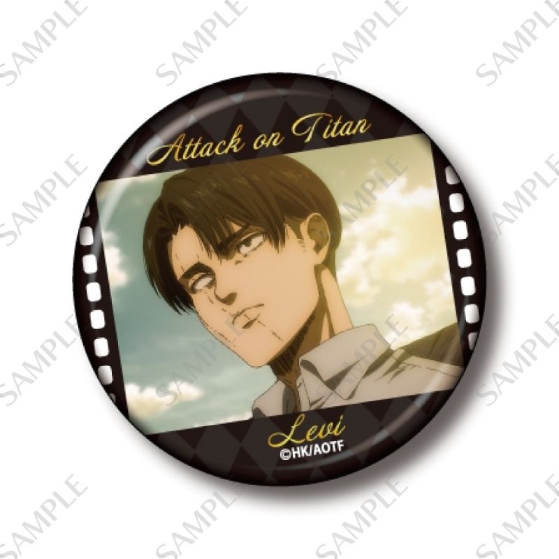 (PO) Attack on Titan Can Badge Levi B Image_1