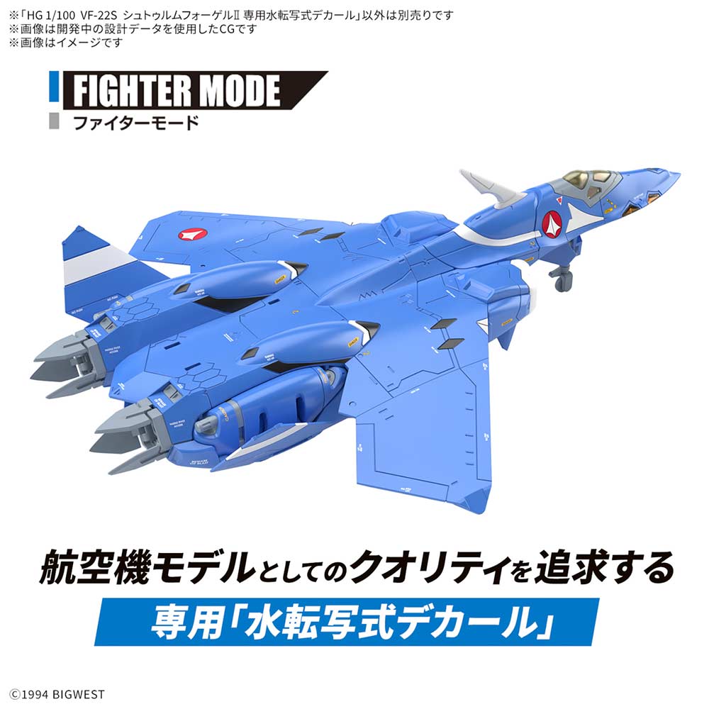 (PO) HG Macross Water Slide Decal for VF-22S Sturmvogel II Image_5
