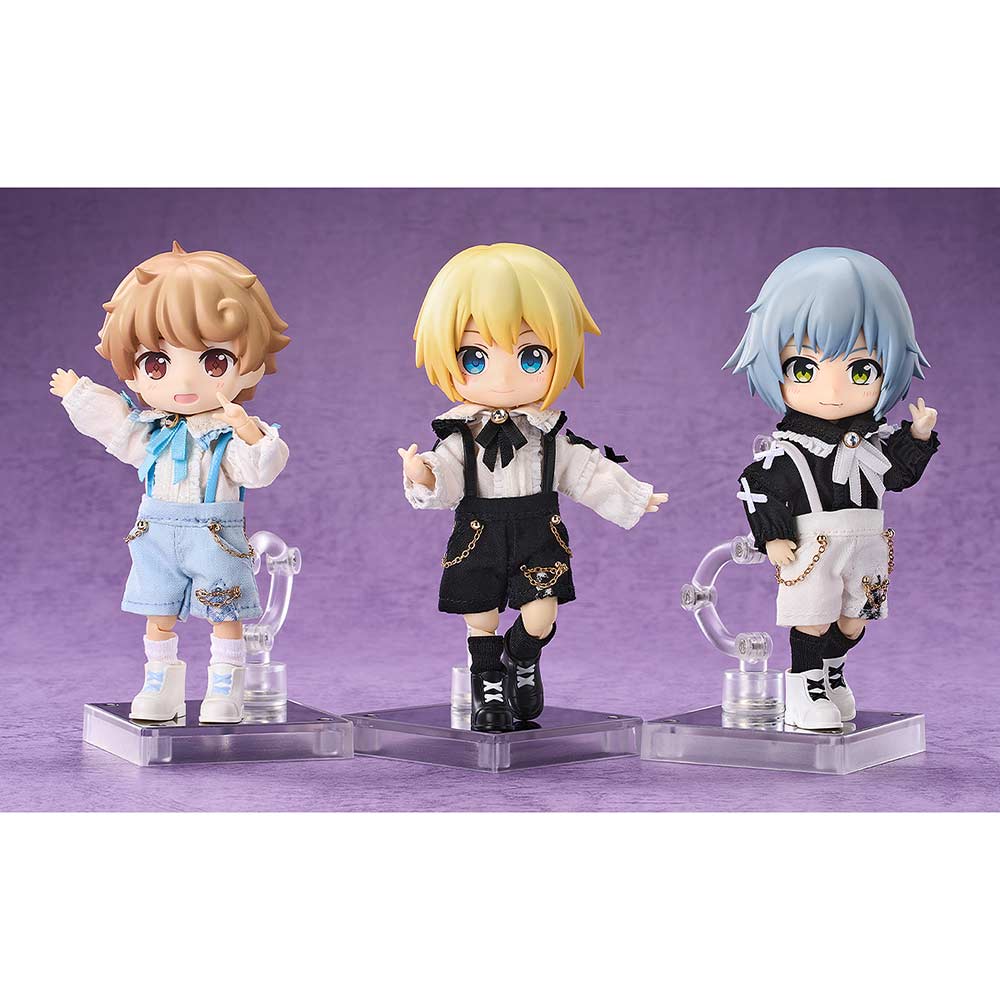 (PO) Nendoroid Doll Outfit Set Suspender Shorts Set (Black & White) Image_4