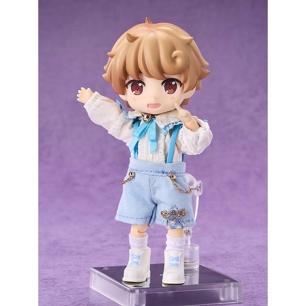 (PO) Nendoroid Doll Outfit Set Suspender Shorts Set (White & Blue) Image_2