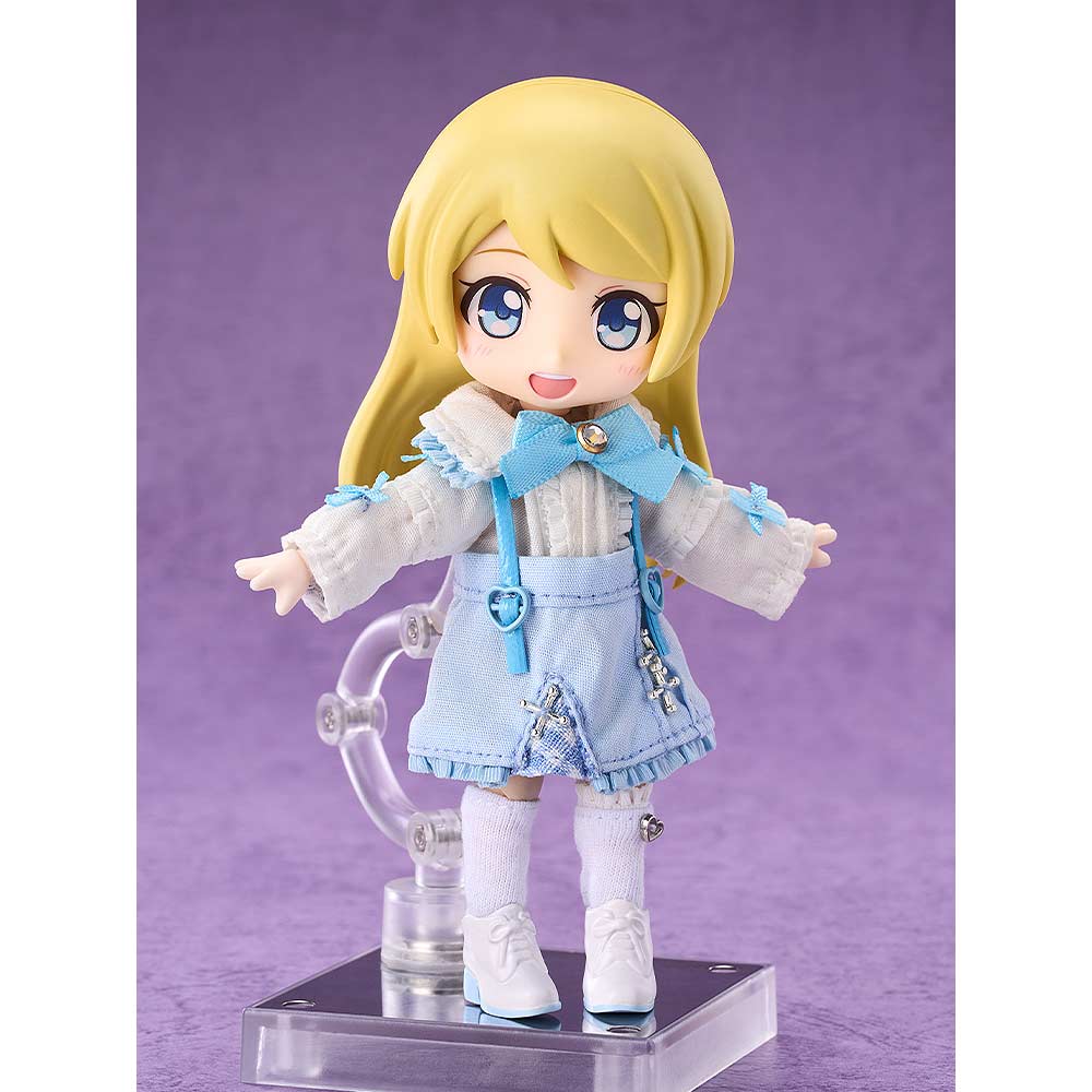 (PO) Nendoroid Doll Outfit Set Suspender Skirt Set (White & Blue) Image_2
