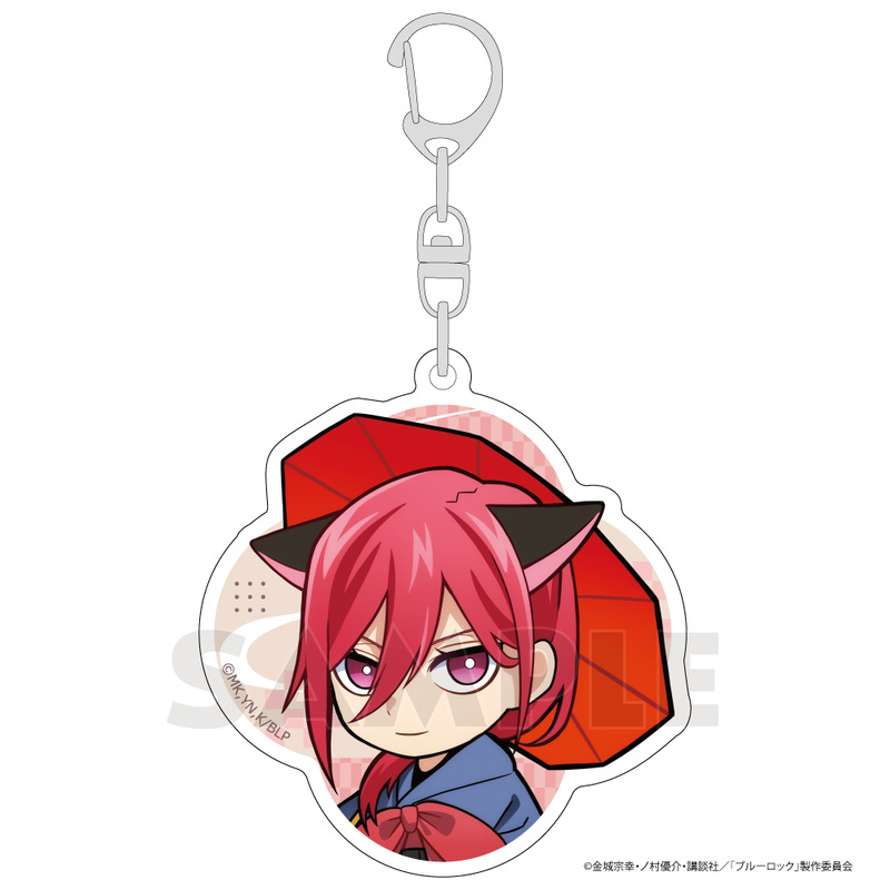 (PO) Blue Lock Acrylic Key Chain Chigiri Hyoma Kimono Kemomimi Image_1
