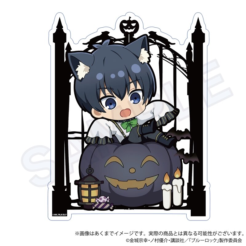 (PO) Blue Lock Acrylic Pen Stand Black Halloween Ver. Isagi Yoichi Image_1