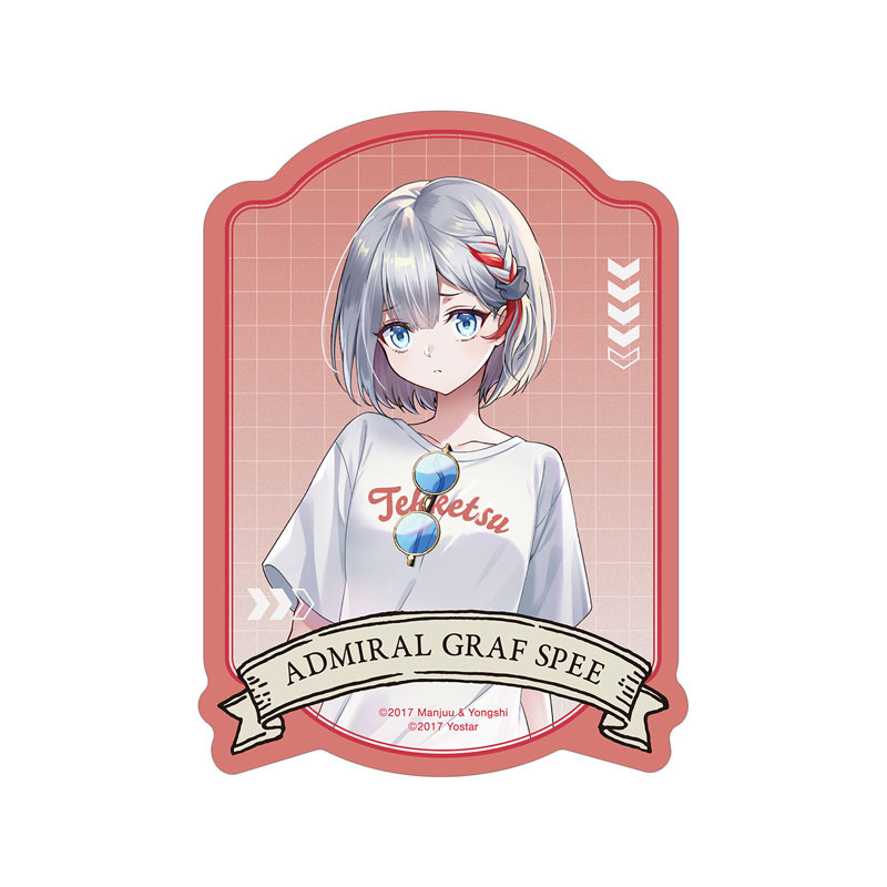 (PO) Azur Lane Original Illustration Admiral Graf Spee Summer Fashion Ver. Travel Sticker Image_2