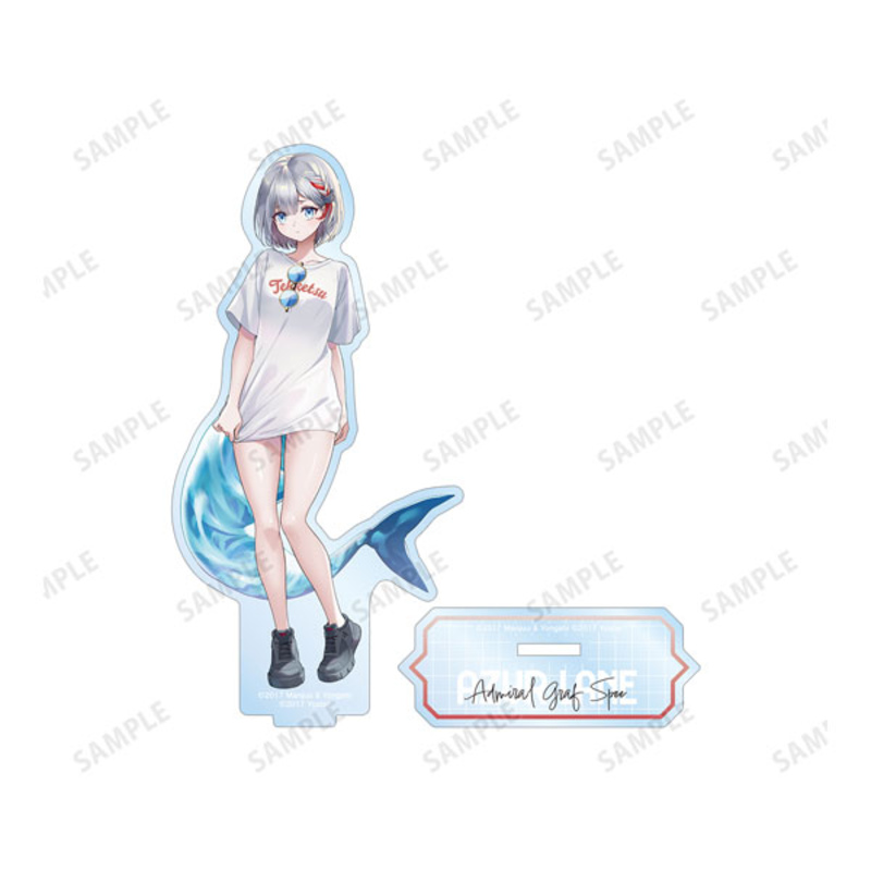 (PO) Azur Lane Original Illustration Admiral Graf Spee Summer Fashion Ver. Big Acrylic Stand Image_1