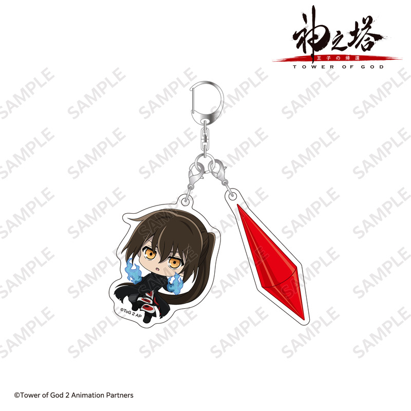 (PO) Tower of God: Return of the Prince Mini Character Twin Acrylic Key Chain Jue Viole Grace Image_1