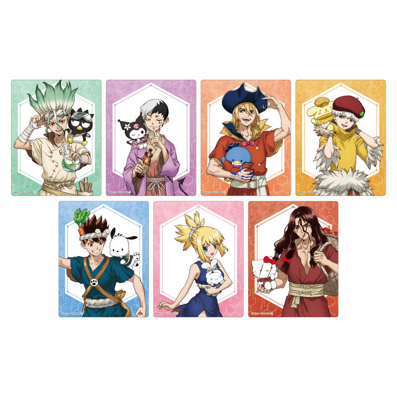 (PO) Acrylic Card Dr. Stone x Sanrio Characters 01 Collaboration Illustration [BOX] Image_1