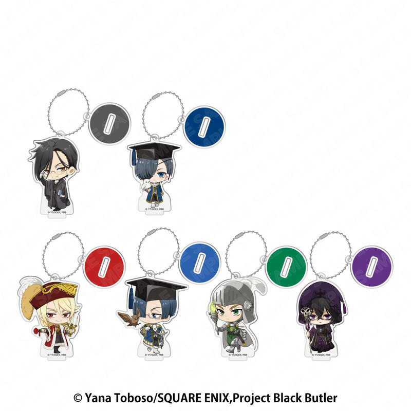 (PO) Black Butler Public School Arc Chibi Acrylic Stand Figure with Ball Chain [BOX] Image_1