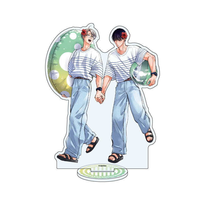 (PO) Acrylic Stand Hijiki Works 05 Kiraide Isasete Asanaga & Yanagi (Original Illustration) Image_1