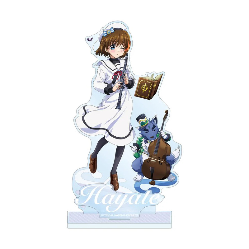 (PO) Magical Girl Lyrical Nanoha Original Illustration Yagami Hayate & Zafira Brass Band Ver. Big Acrylic Stand with Parts Image_3