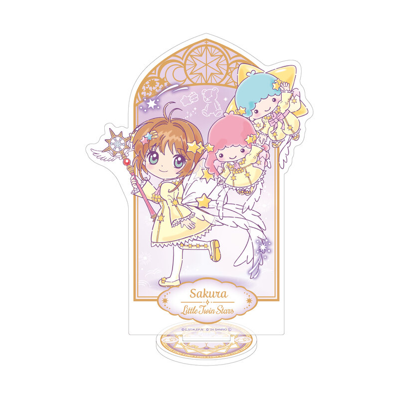 (PO) Hologram Acrylic Stand Cardcaptor Sakura x Sanrio Characters 03 Kinomoto Sakura x Little Twin Stars (Collaboration Illustration) Image_1