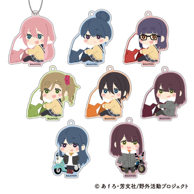 (PO) Yurucamp Season 3 Mofumofu Acrylic Key Chain [BOX] Image_1