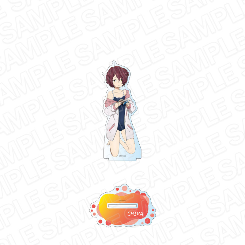 (PO) Too Many Losing Heroines! Deka Acrylic Stand Komari Chika Swimwear Ver. Image_1