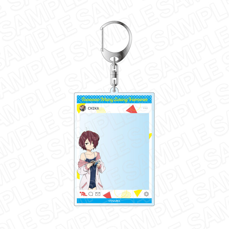 (PO) Too Many Losing Heroines! SNS Style Acrylic Key Chain Komari Chika Swimwear Ver. Image_1